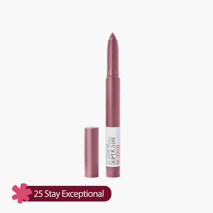 Maybelline Super Stay  Ink Crayon Matte Longwear Lipstick 25 Stay Exceptional 1 Piece