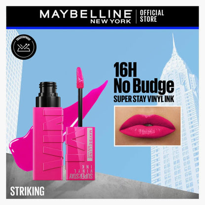 Maybelline Super Stay Vinyl Ink Liquid Lipstick 150 Striking 4.2ml
