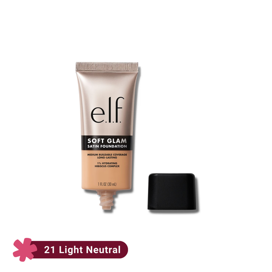ELF Soft Glam Satin Foundation 21 Light Neutral 30ml