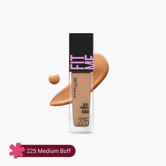 Maybelline Fit Me Dewy+Smooth SPF 30 Foundation 225 Medium Buff 30ml