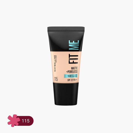 Maybelline Fit Me Matte+Poreless 16H Oil Control Foundation SPF 22 PA++ 115 18ml