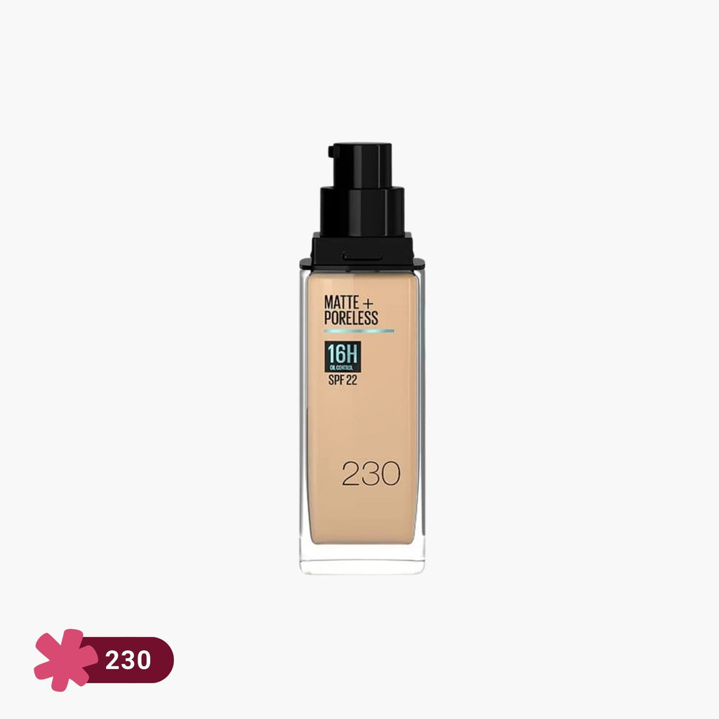 Maybelline Fit Me Matte+Poreless 16H Oil Control Liquid Foundation Normal to Oily SPF 22 230 30ml