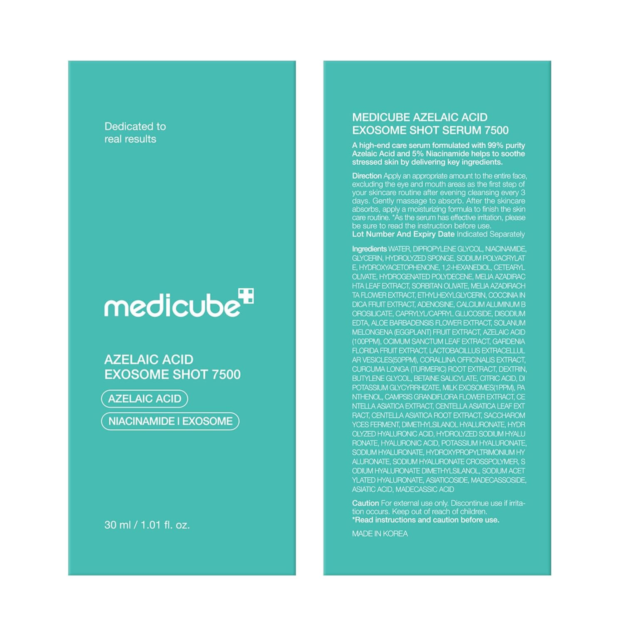 Medicube Azelaic Acid Exosome Shot Pore Ampoule 7500