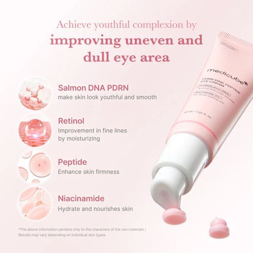 Medicube PDRN Pink Peptide Eye Cream 30ml ingredients