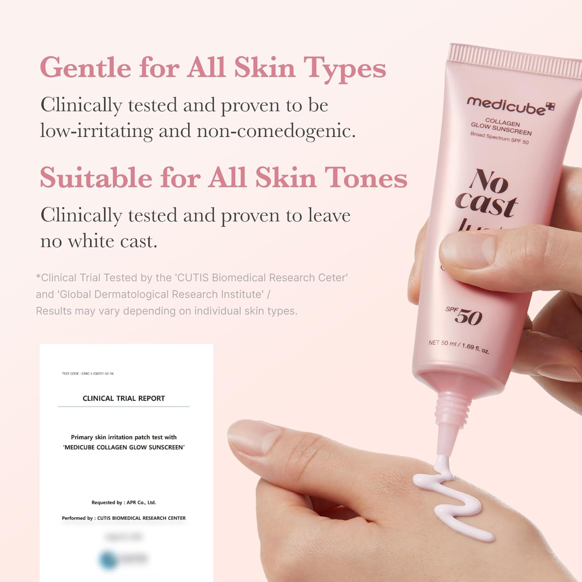 Medicube Collagen Glow Sunscreen No Cast Just Glow SPF50