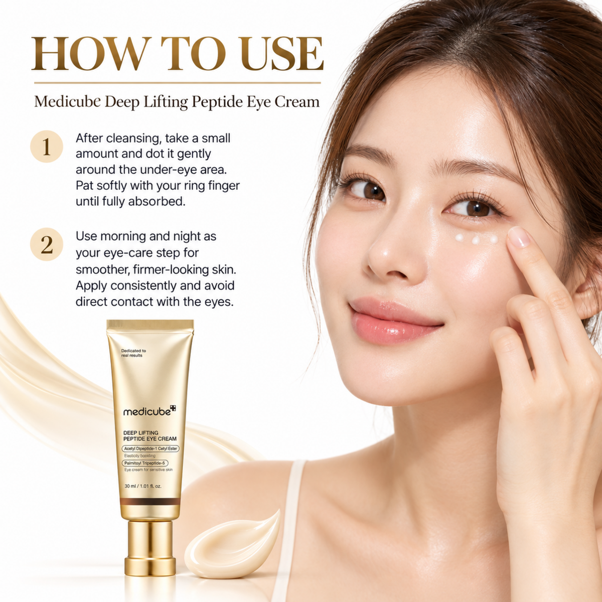 Medicube Deep Lifting Peptide Eye Cream 30ml