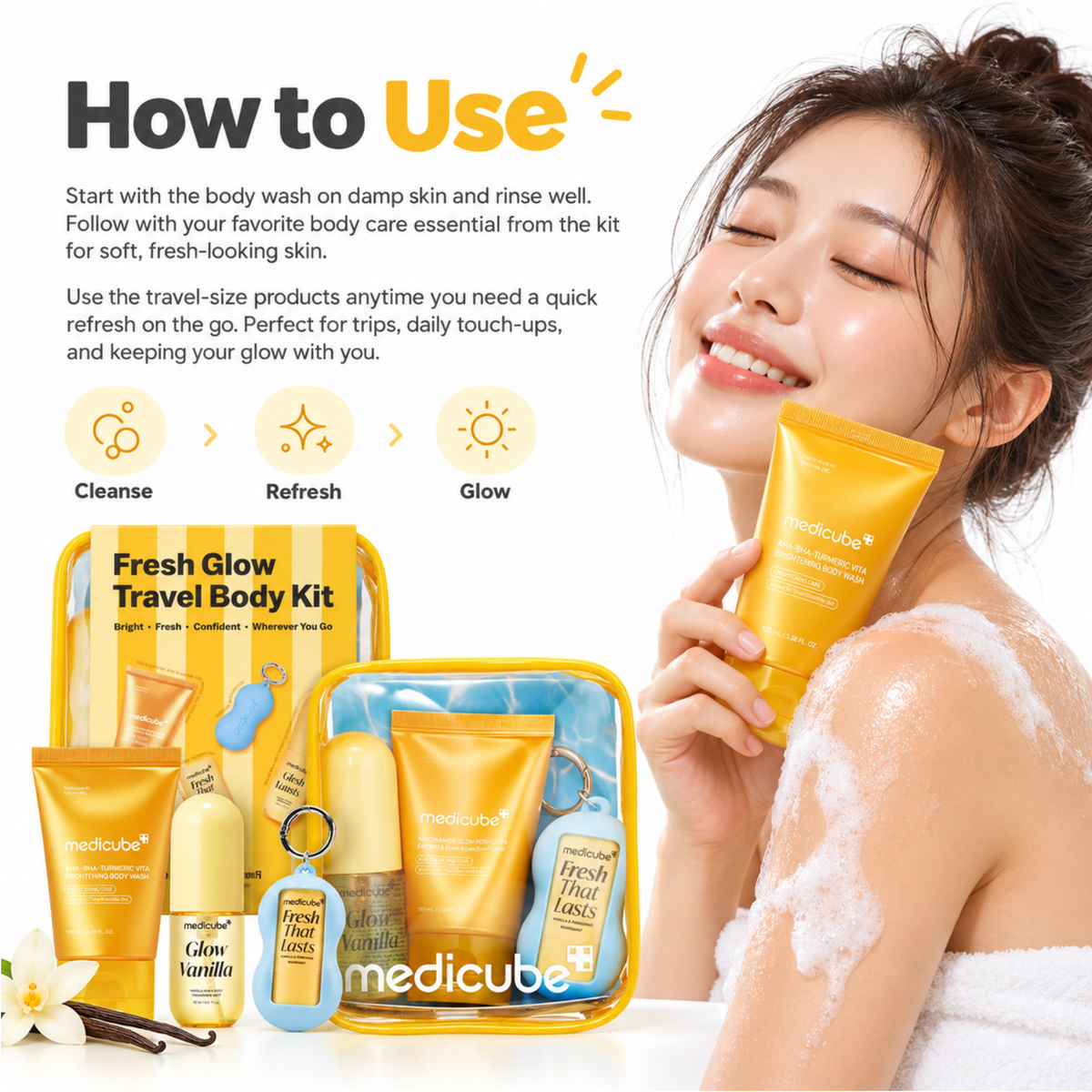 Medicube Fresh Glow Travel Body Kit