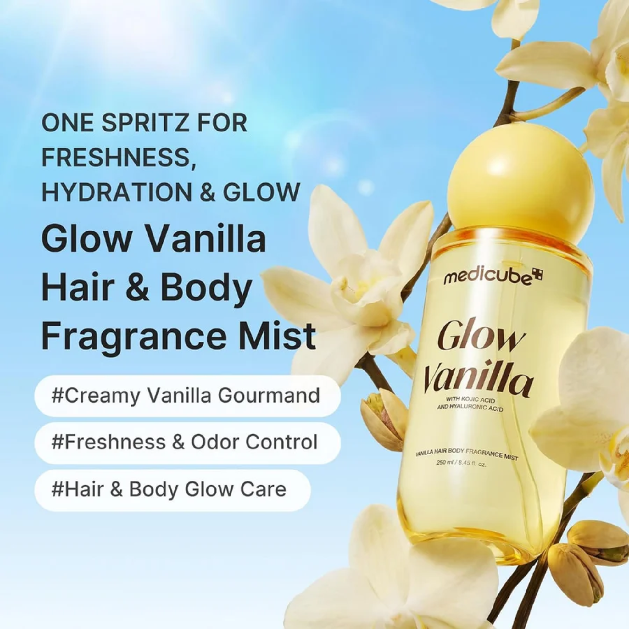 Medicube Glow Vanilla Hair & Body Fragrance Mist Unisex