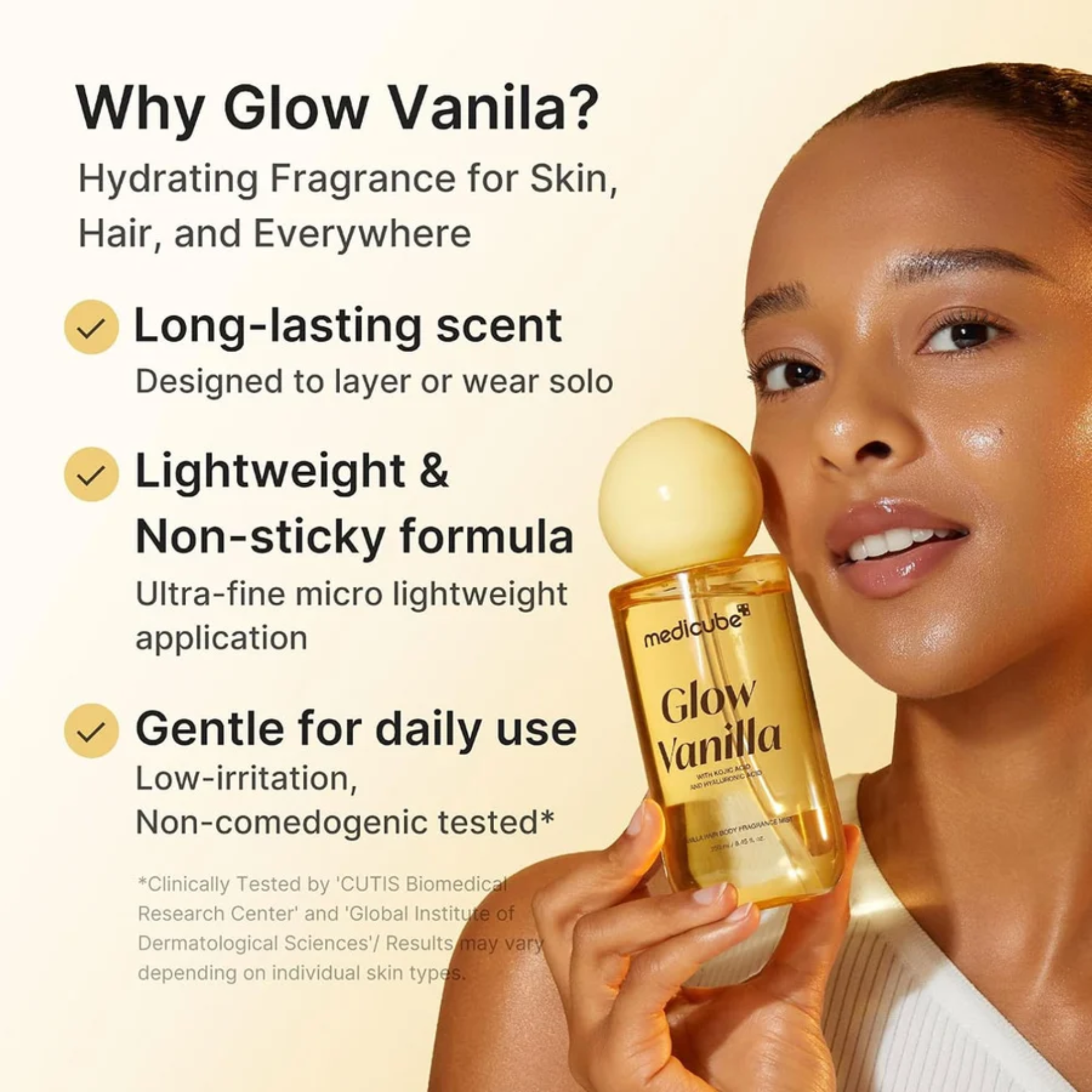 Medicube Glow Vanilla Hair & Body Fragrance Mist Unisex