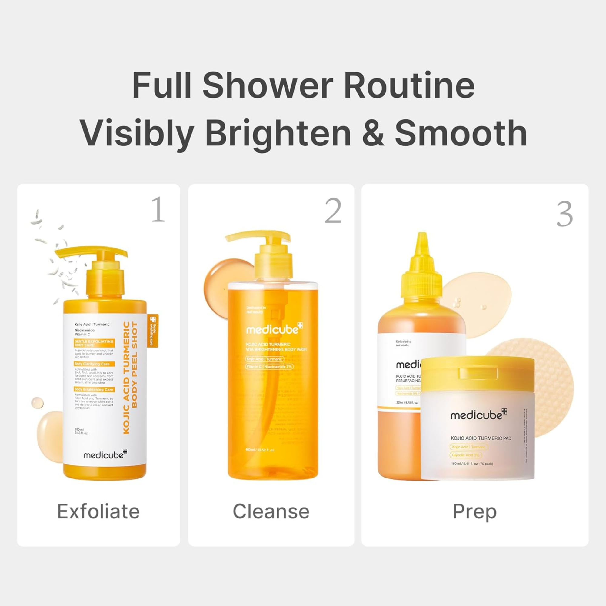 Medicube Kojic Acid Turmeric Vita Brightening Body Wash 400ml