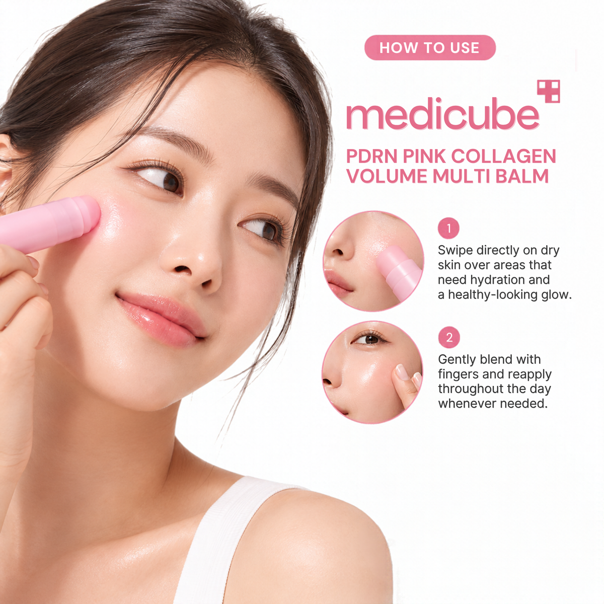 Medicube PDRN Pink Collagen Volume Multi Balm Stick 5% Volufiline