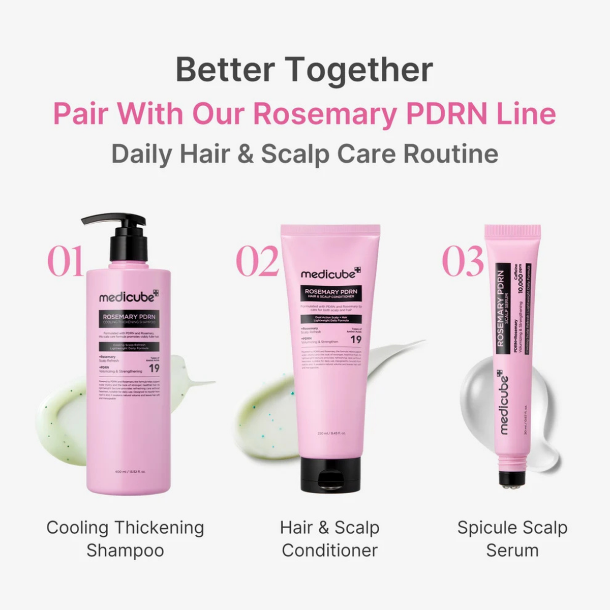 Medicube Rosemary PDRN Cooling Thickening Shampoo
