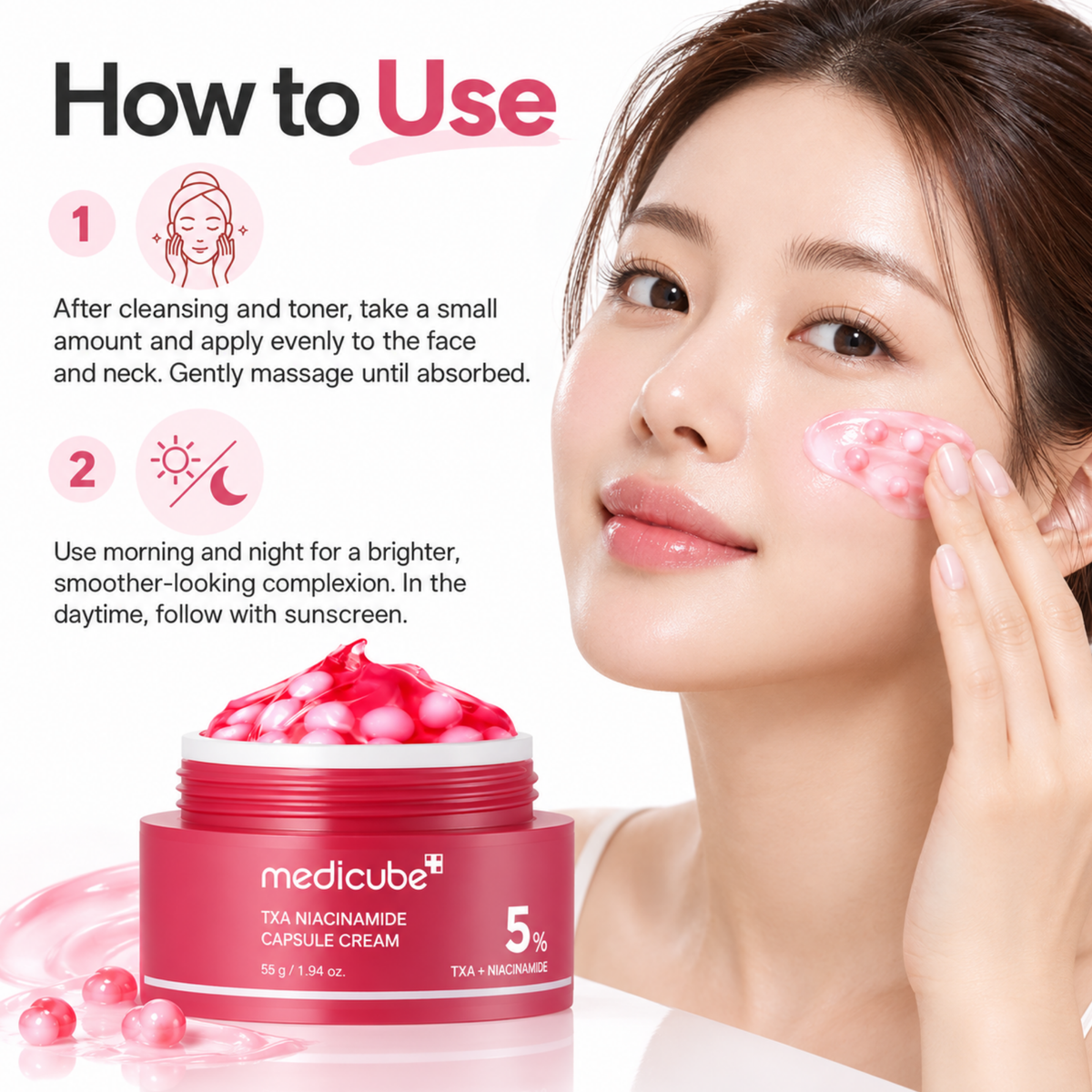 Medicube TXA Niacinamide Capsule Cream 55gm