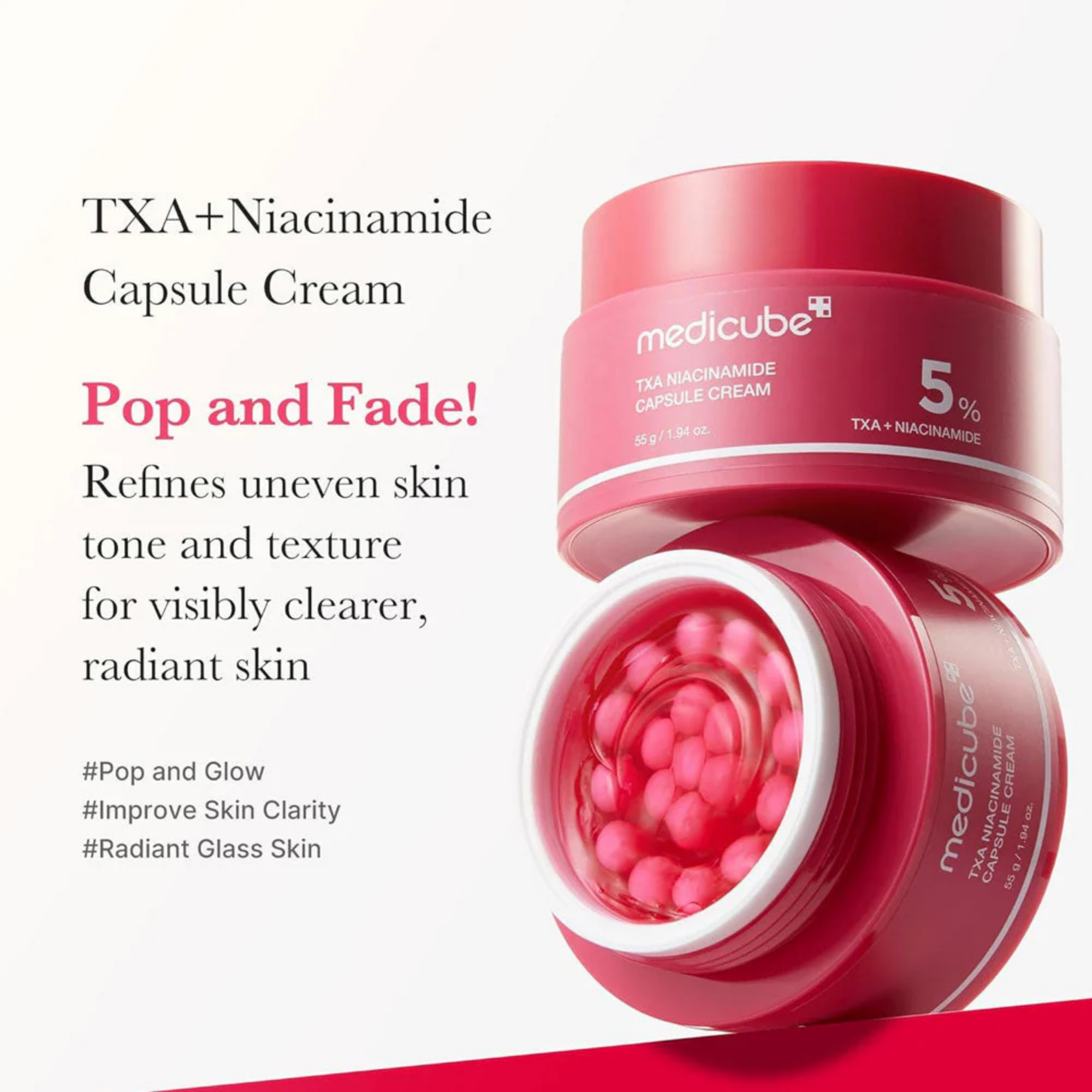 Medicube TXA Niacinamide Capsule Cream 55gm how to use