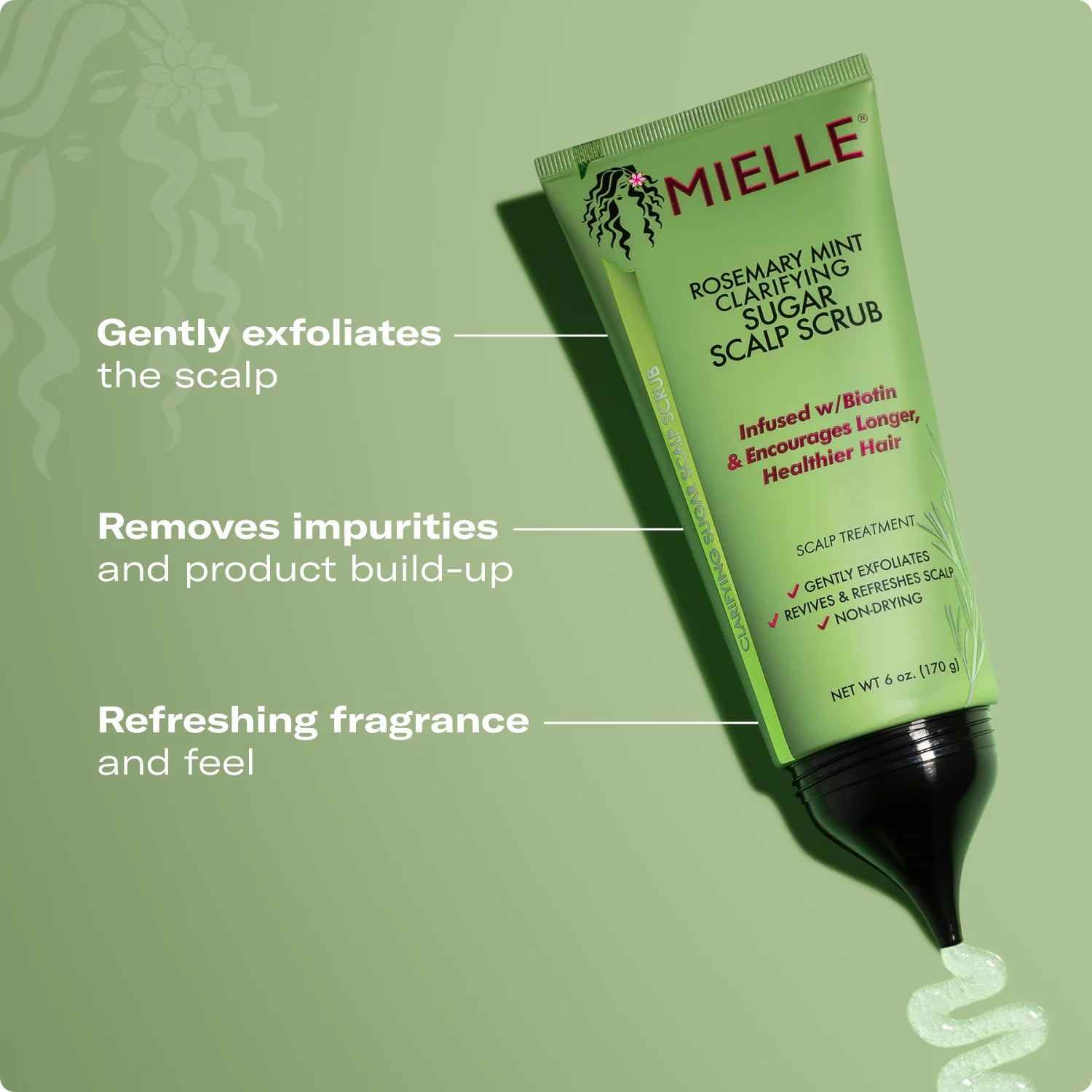 Mielle Rosemary Mint Clarifying Sugar Scalp Scrub 170gm price in Pakistan