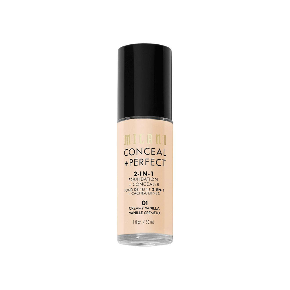 Milani Conceal + Perfect 2-IN-1 Foundation 01 Creamy Vanilla