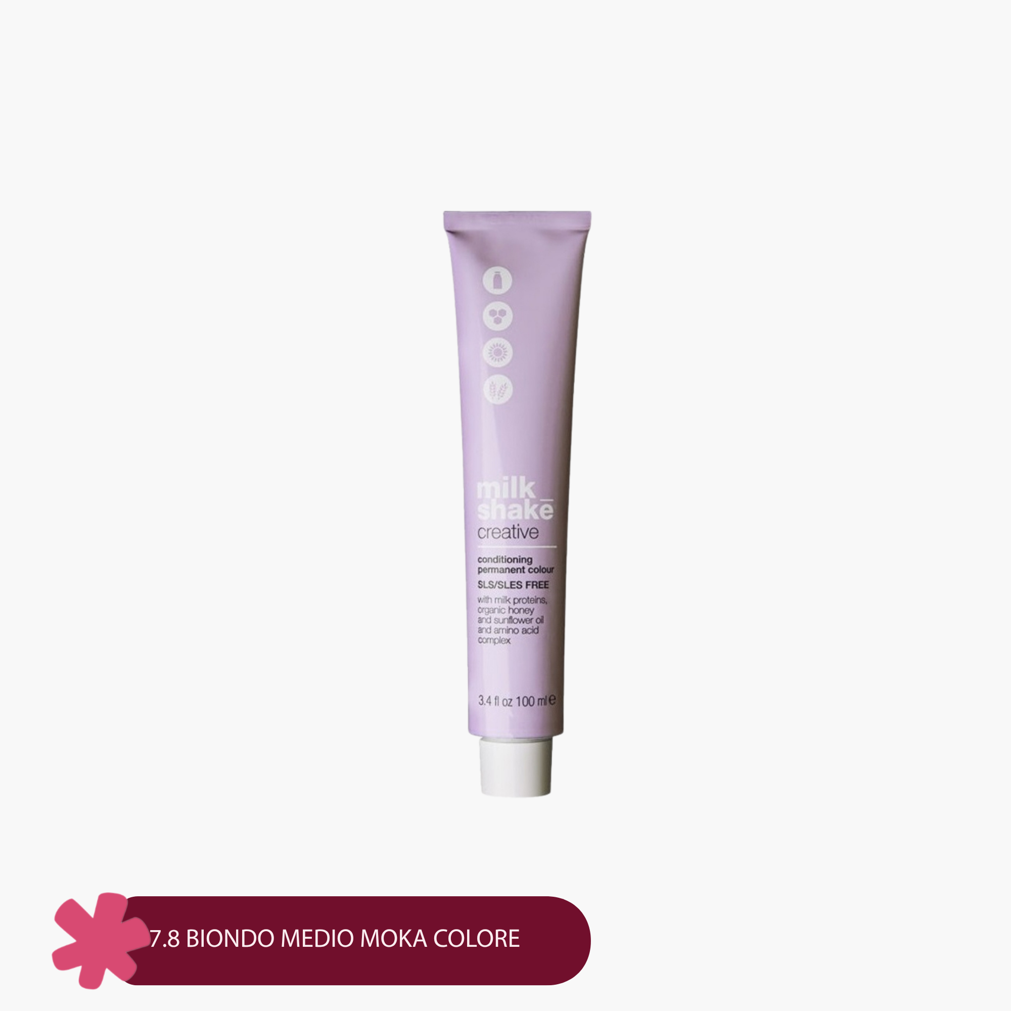 Milkshake New Creative Conditioning Permanent Colour 7.8 BIONDO Medio Noka Colore 100ml