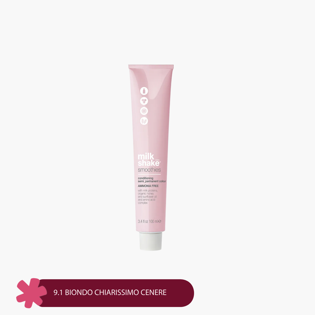 Milkshake Smoothies Conditioning Semi-Permanent Colour 9.1 BIONDO CHIARISSIMO CENERE 100ml