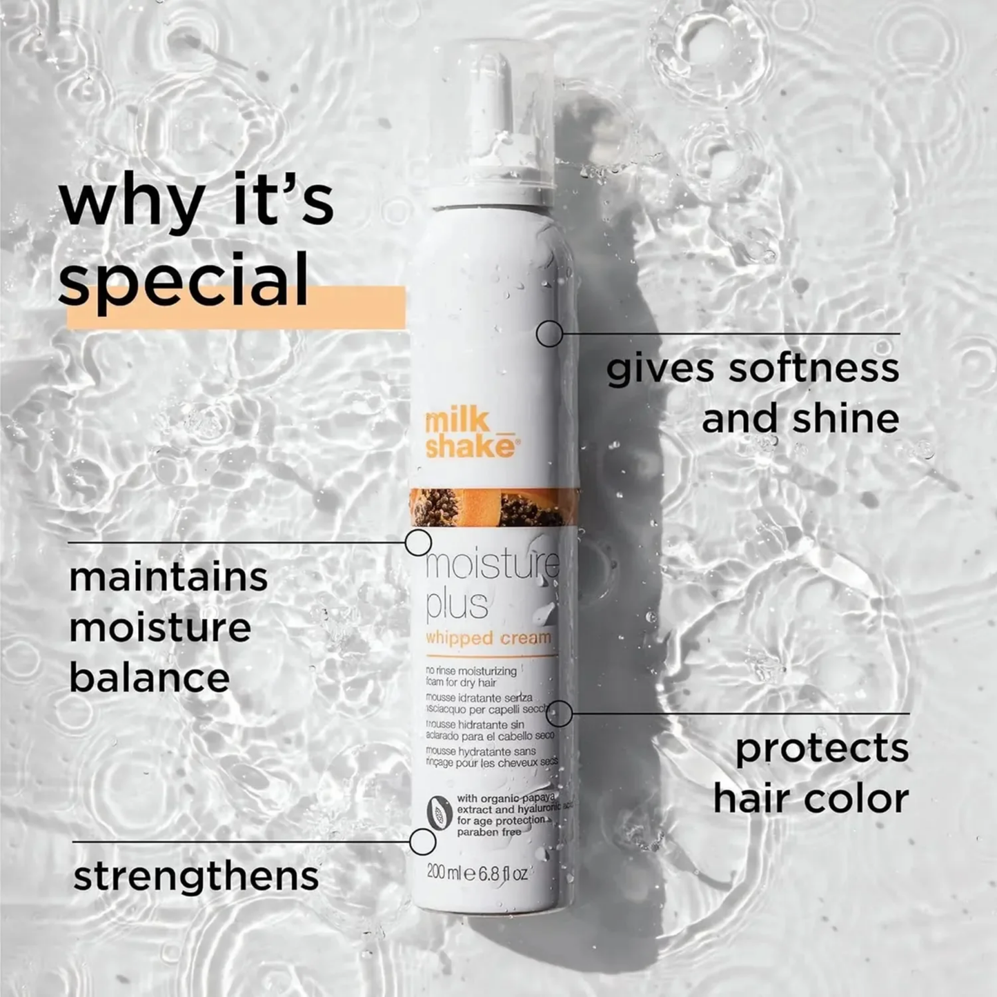 Milkshake Moisture Plus Whipped Cream Moisturizing Foam 200ml