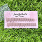 Beauty Nails Square Press On-Nails 24 Pieces - Royal Purple