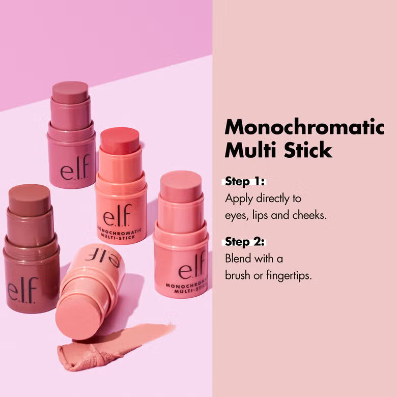 ELF Monochromatic Multi Stick Glistening Peach 4.4gm Ingredients