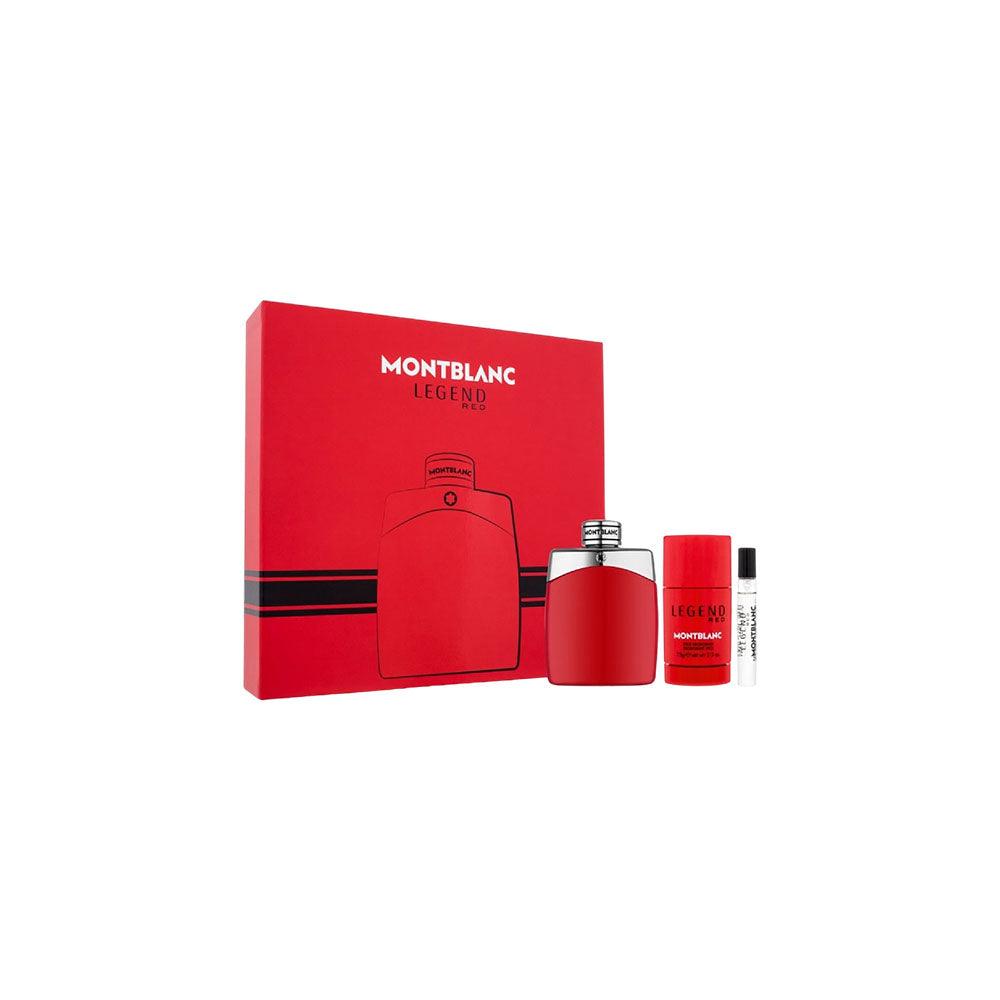 Mont Blanc Legend Red 3 Piece Gift Set - TheSkinFit