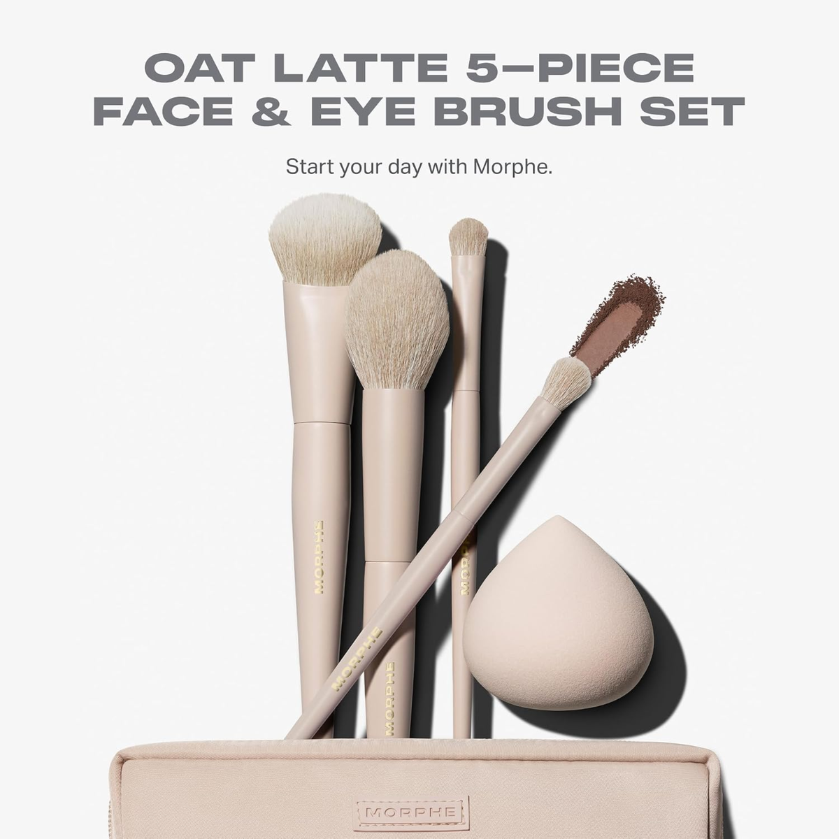 Morphe Oat Latte Face & Eye Brush Set