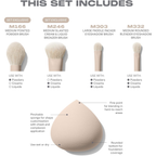 Morphe Oat Latte Face & Eye Brush Set