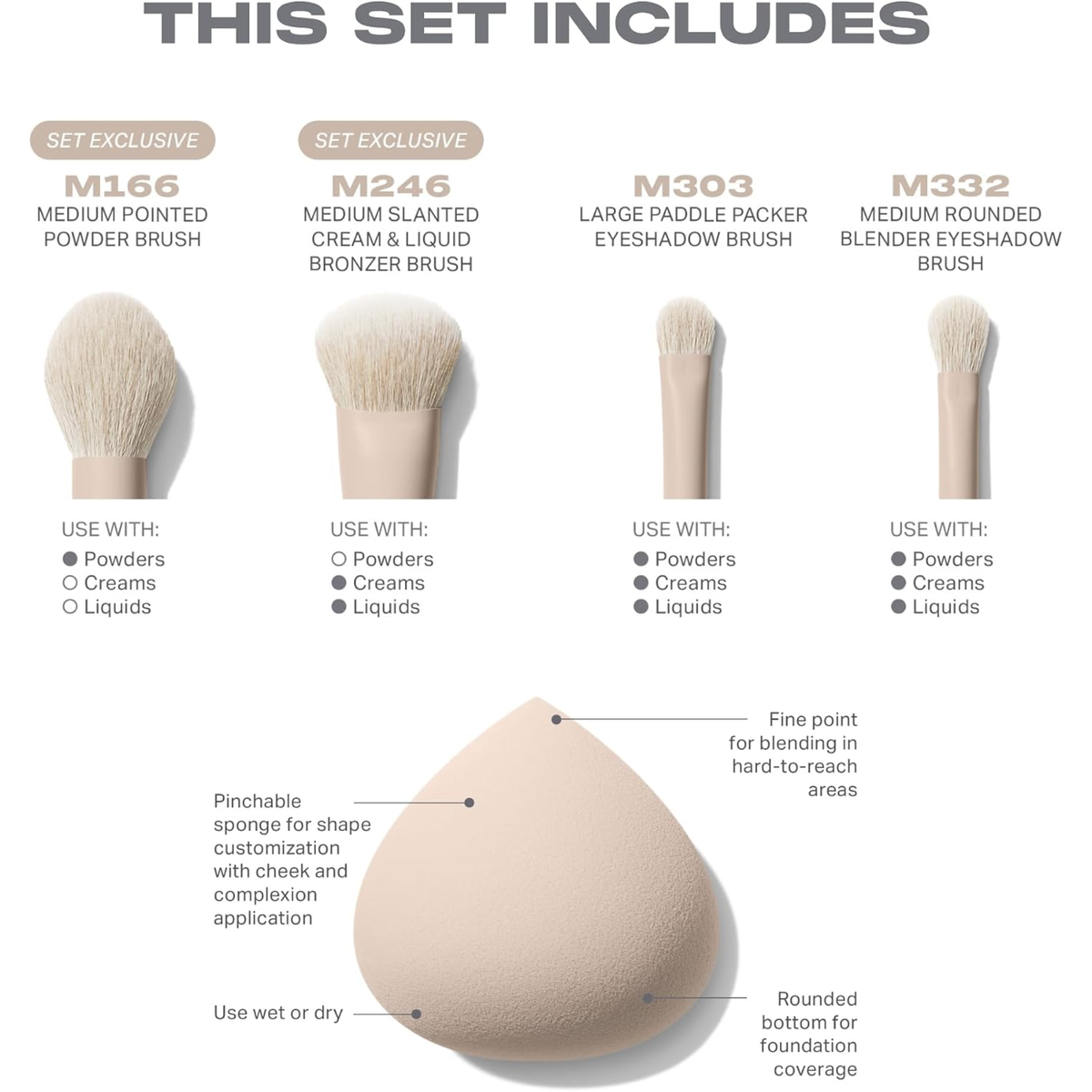 Morphe Oat Latte Face & Eye Brush Set