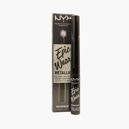 NYX Epic Wear Metallic Eye & Body Liquid Liner EWMLL01 Black Metal 3.5ml