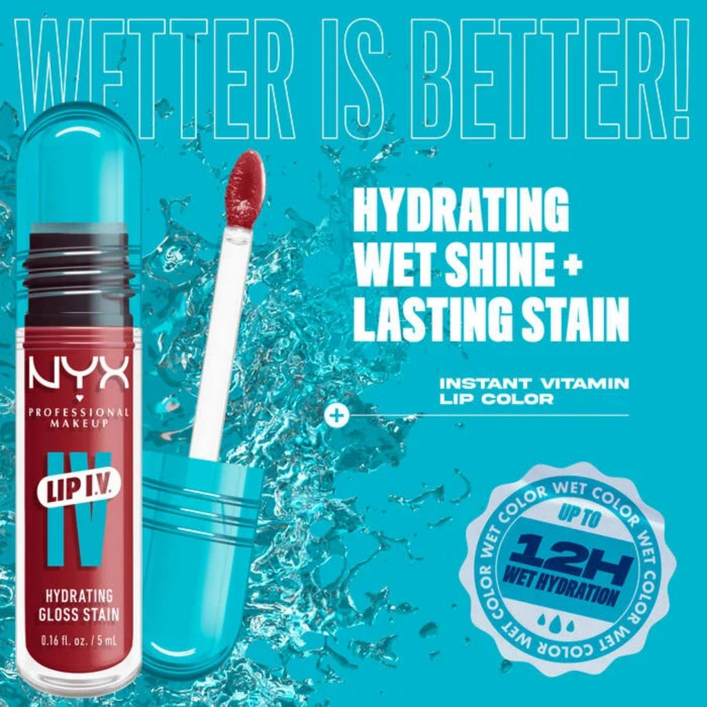 NYX Lip IV Hydrating Gloss Stain 07 Bubblegum Burst 5ml