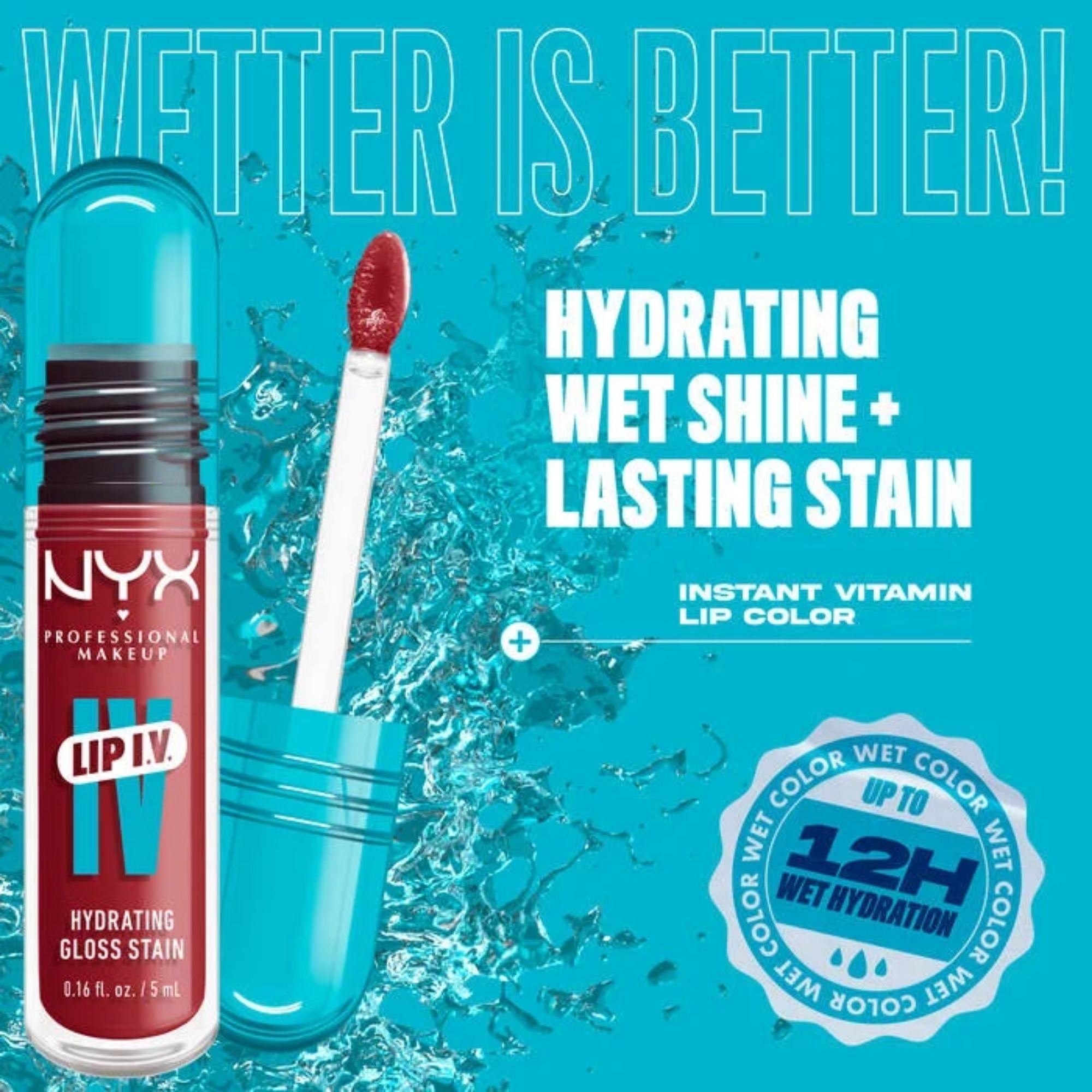 NYX Lip IV Hydrating Gloss Stain 07 Bubblegum Burst 5ml