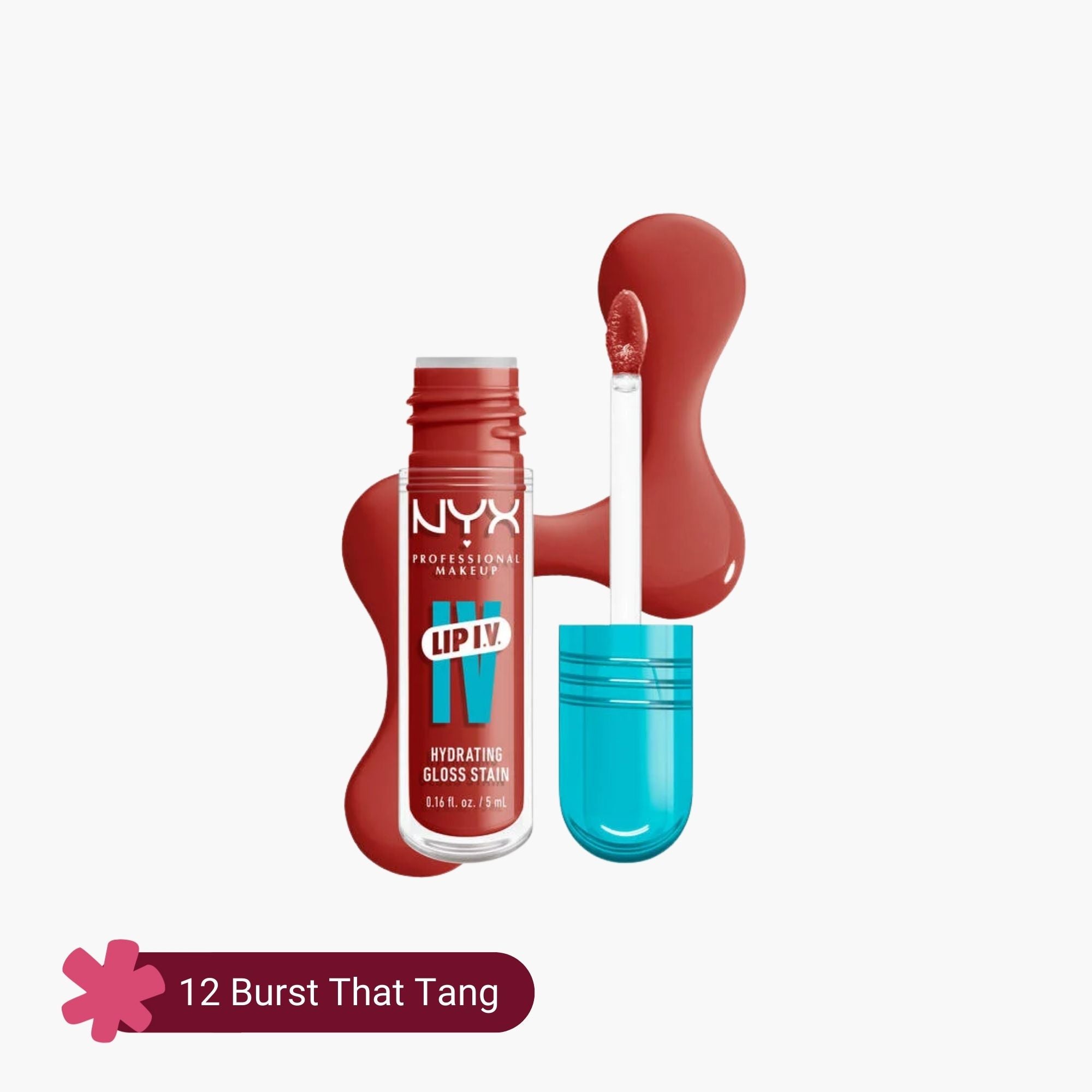 NYX Lip IV Hydrating Gloss Stain 12 Burst That Tang 5ml