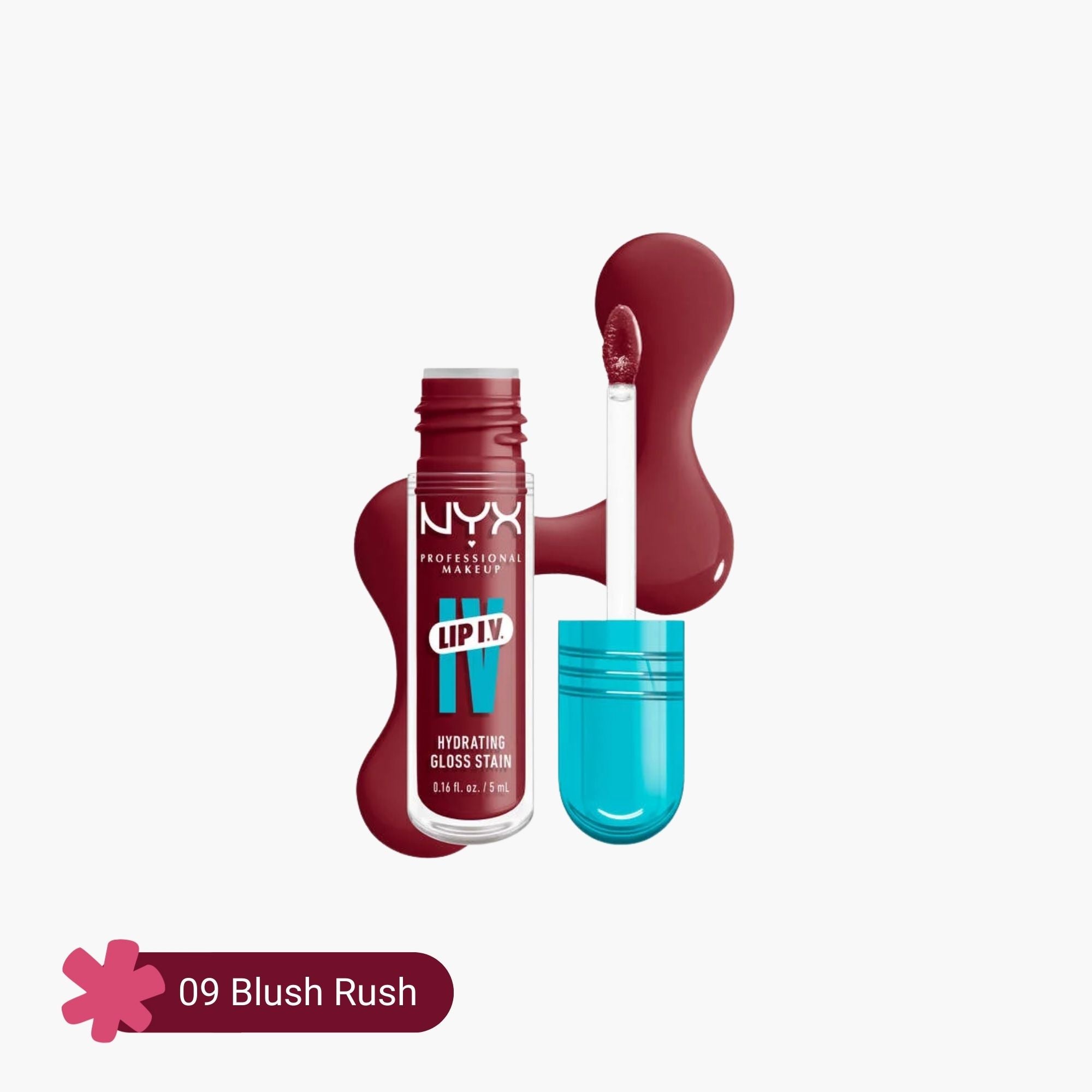 NYX Lip IV Hydrating Gloss Stain 09 Blush Rush 5ml