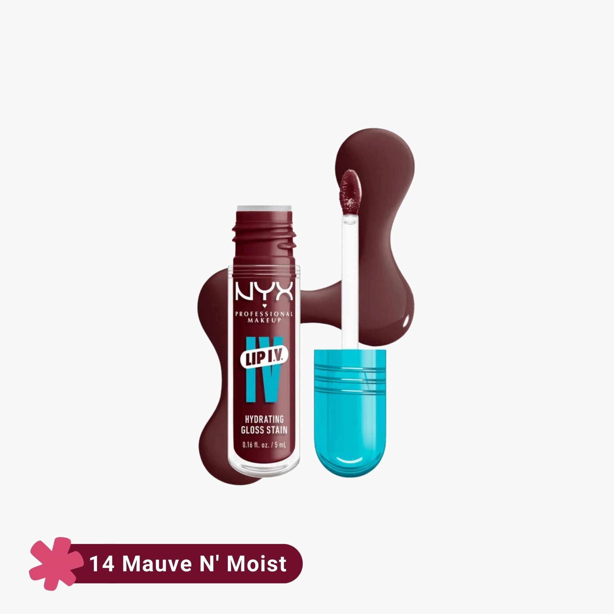 NYX Lip IV Hydrating Gloss Stain 14 Mauve N' Moist 5ml