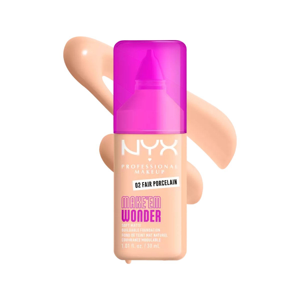 NYX Make Em Wonder Soft Matte Buildable Foundation 30ml