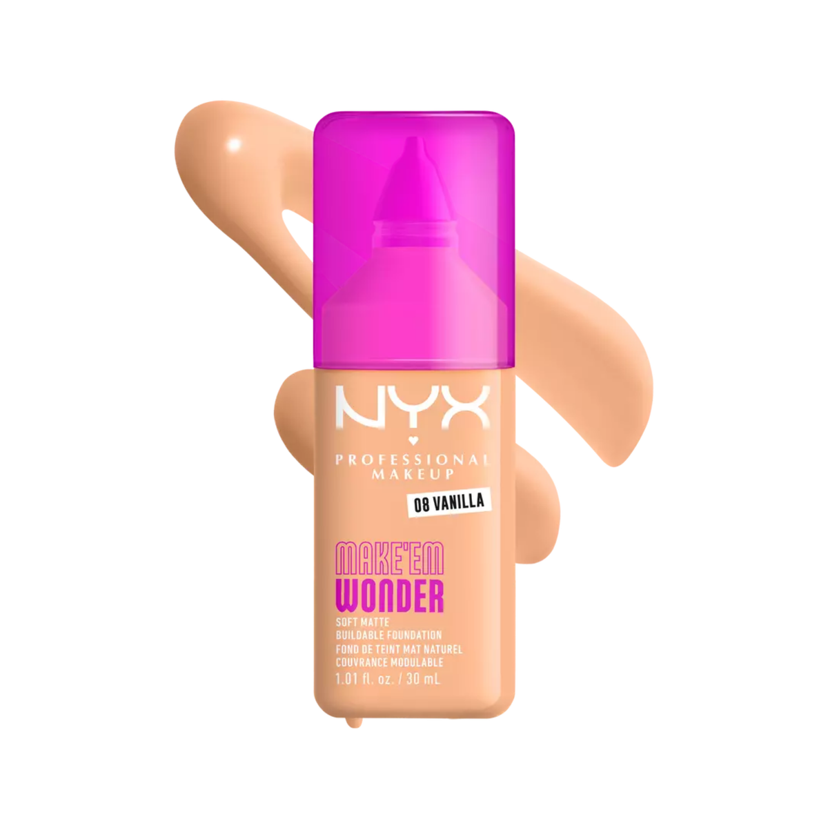NYX Make Em Wonder Soft Matte Buildable Foundation 30ml