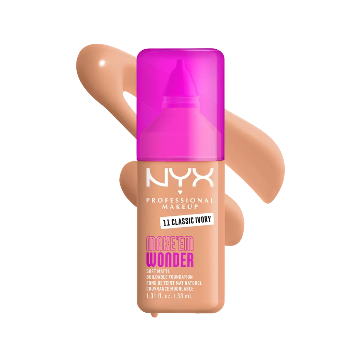 NYX Make Em Wonder Soft Matte Buildable Foundation 30ml