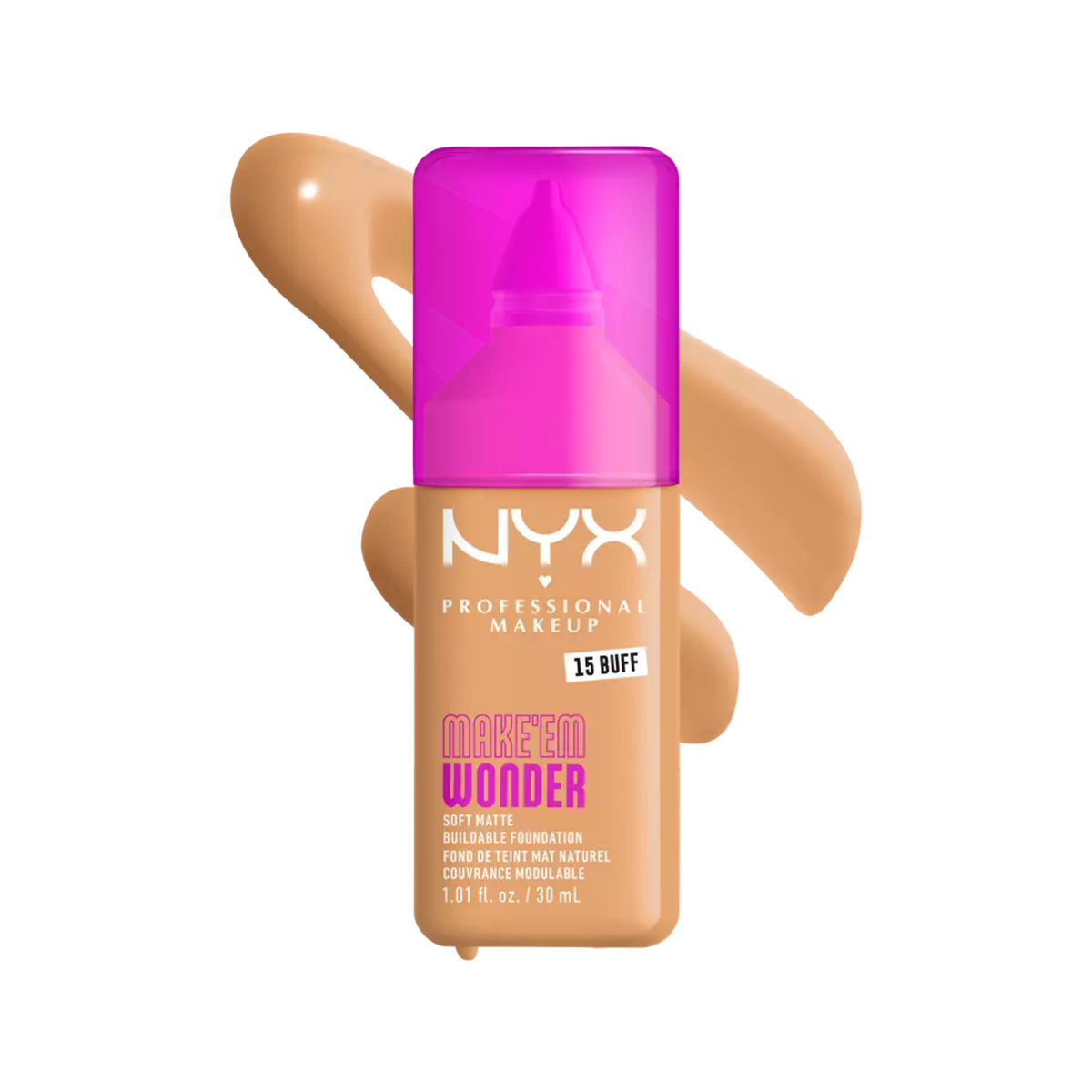 NYX Make Em Wonder Soft Matte Buildable Foundation 30ml