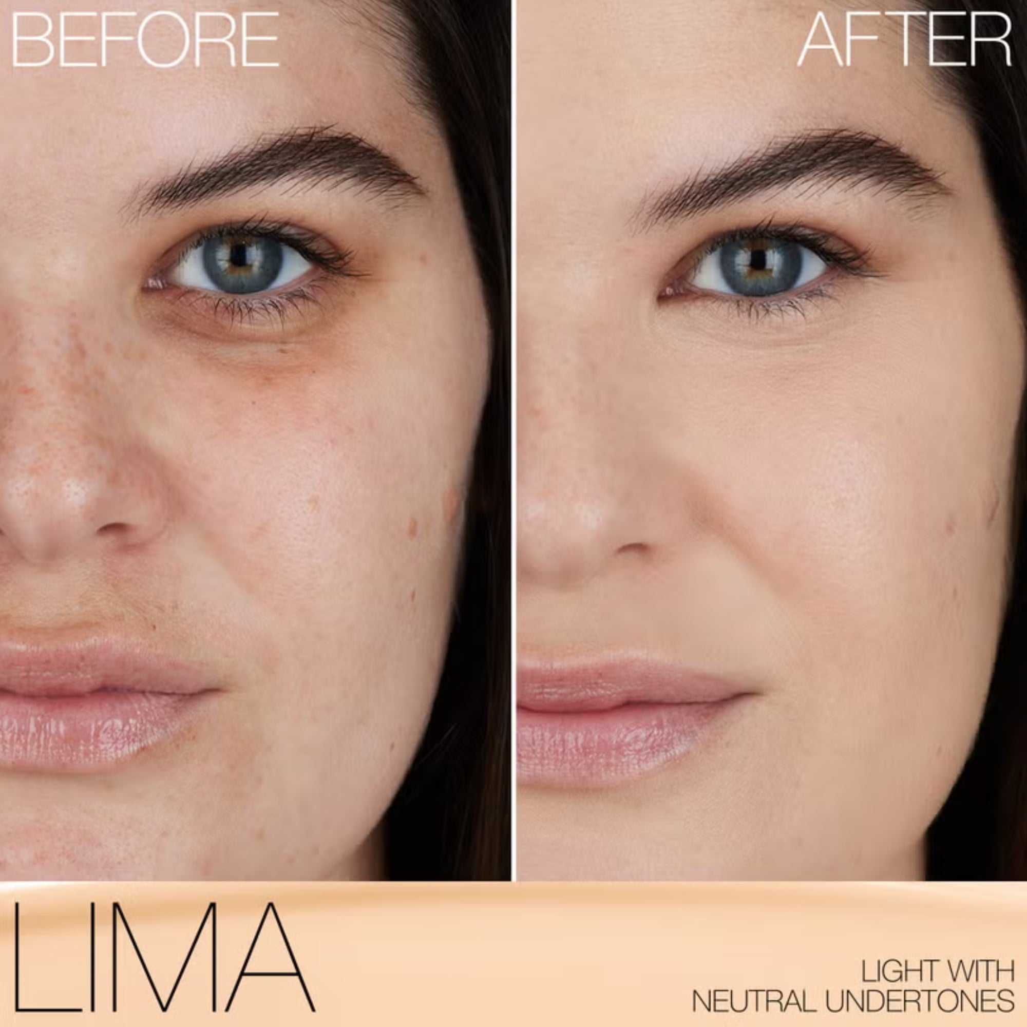 Nars Light Reflecting Foundation Medium 3.25 Lima 30ml before and after