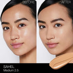 Nars Light Reflecting Foundation Medium 2.5 Sahel 30ml before and after