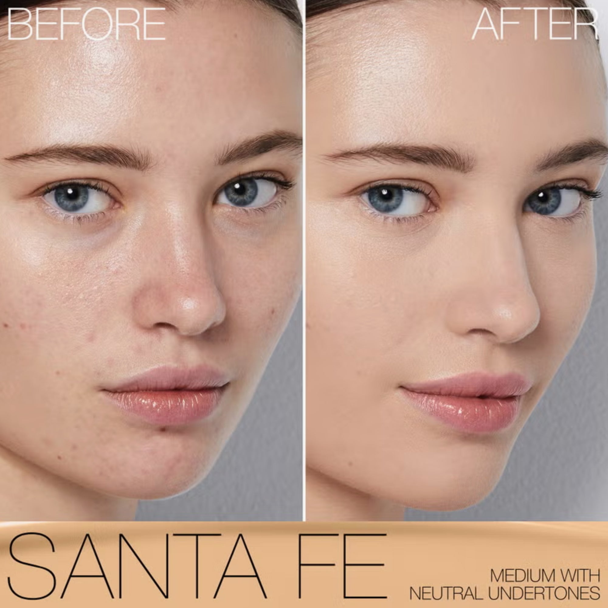 Nars Light Reflecting Foundation Medium 2 Santa Fe 30ml before and after