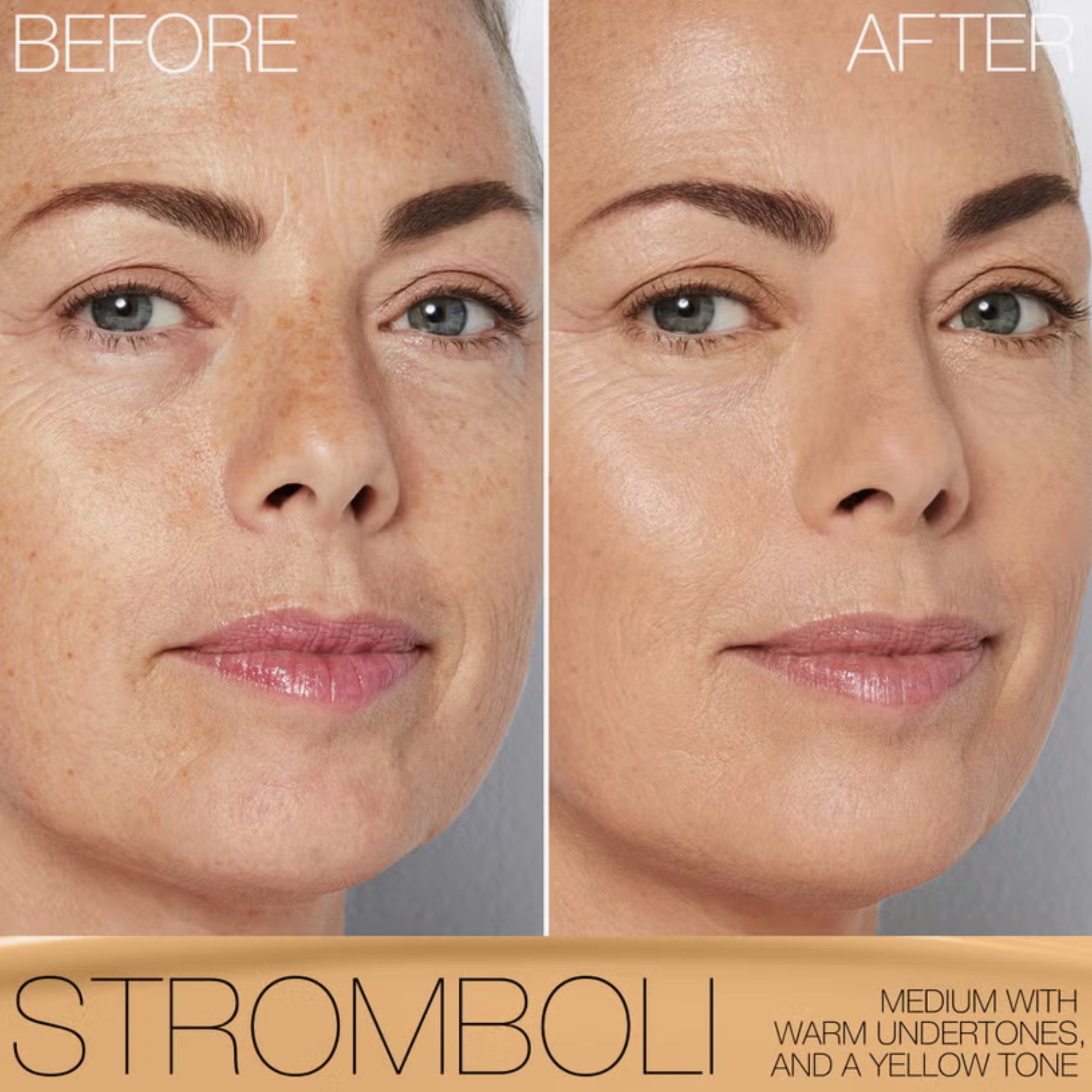 Nars Light Reflecting Foundation Medium 3 Stromboli 30ml before and after