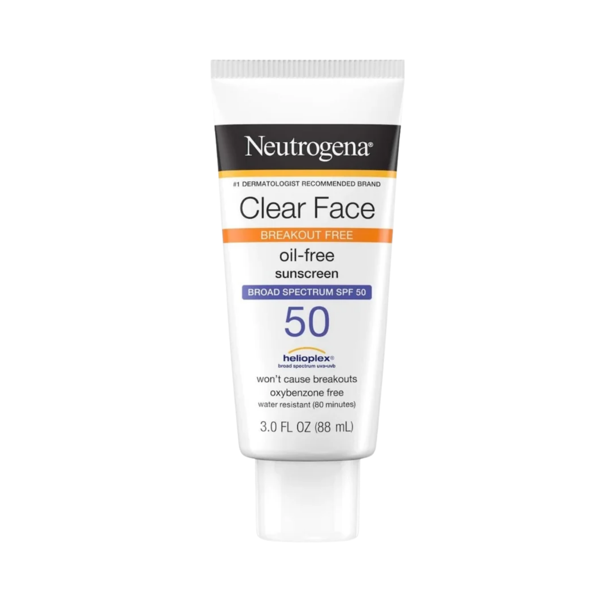 Neutrogena Clear Face Breakout Free Oil Free Sunscreen SPF 50