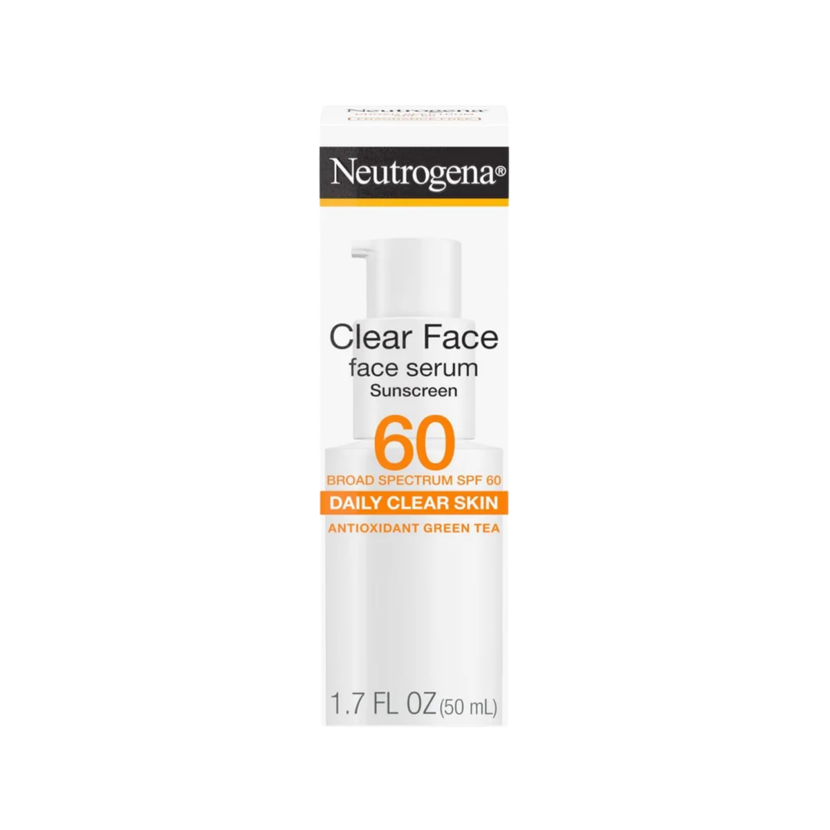 Neutrogena Clear Face Serum Sunscreen SPF 60 with Green Tea