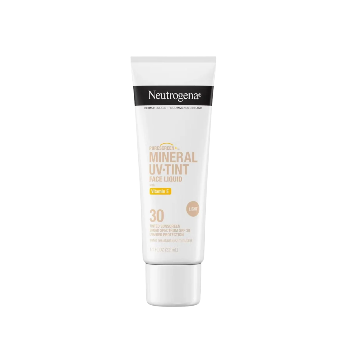 Neutrogena Purescreen + Mineral UV Tint Face Liquid Vitamin E Tinted Sunscreen Light 32ml