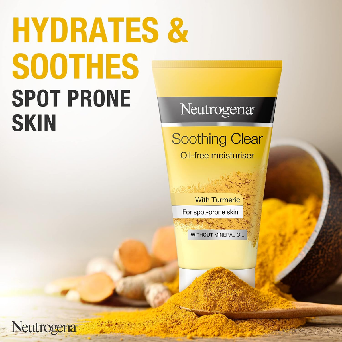 Neutrogena Soothing Clear Oil-Free Moisturiser with Turmeric