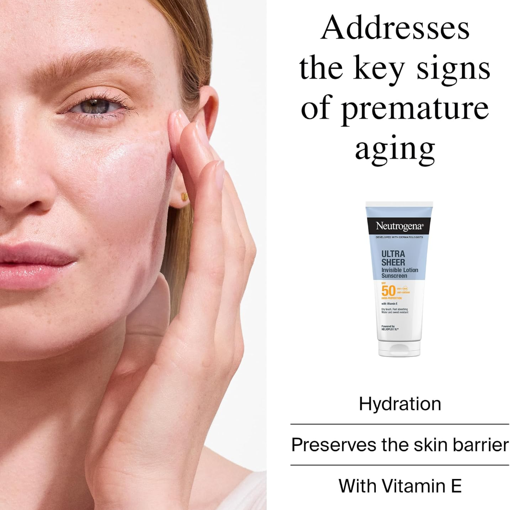 Neutrogena Ultra Sheer Invisible Lotion Sunscreen SPF 50