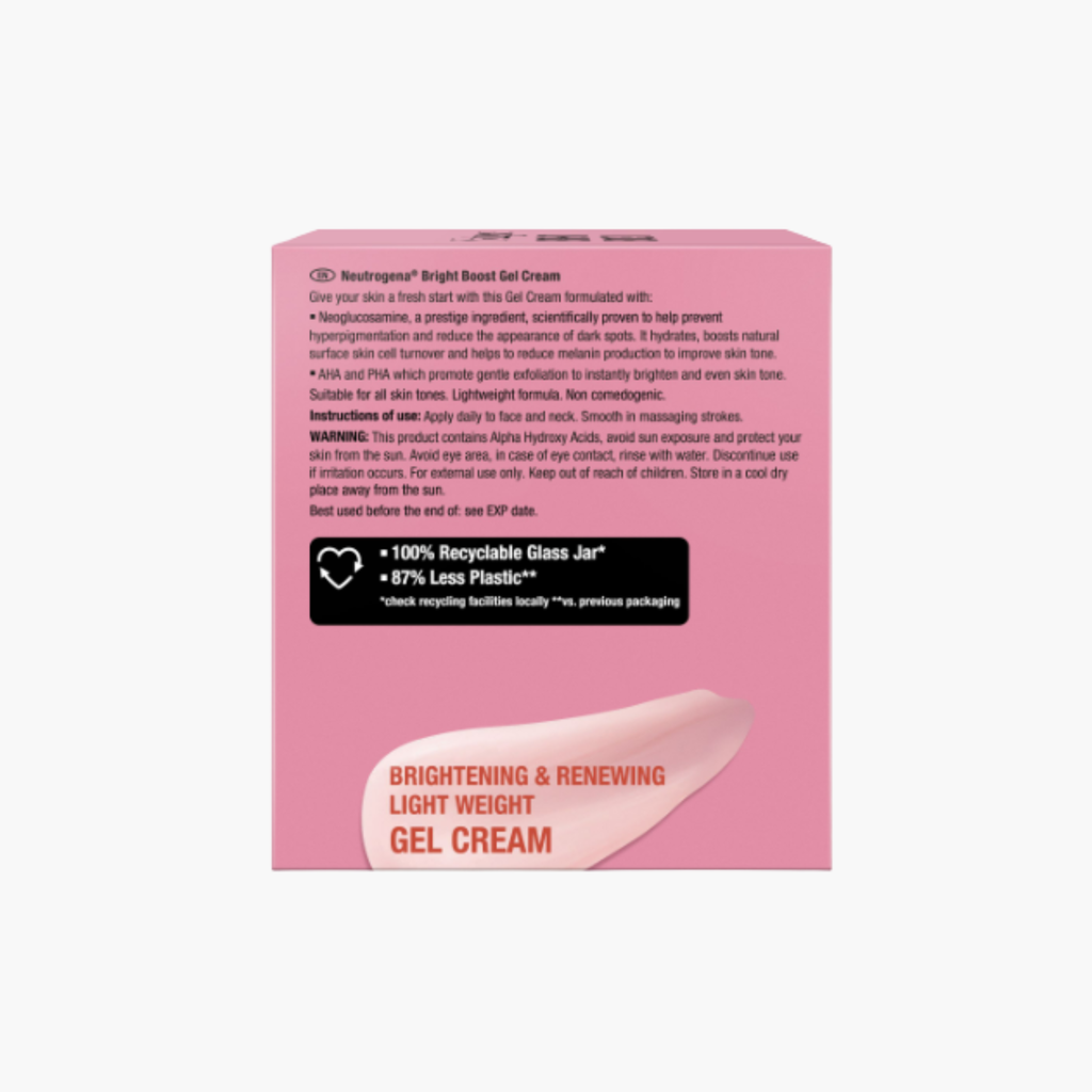 neutrogena bright boost neoglucosamine aha pha gel cream 50ml price