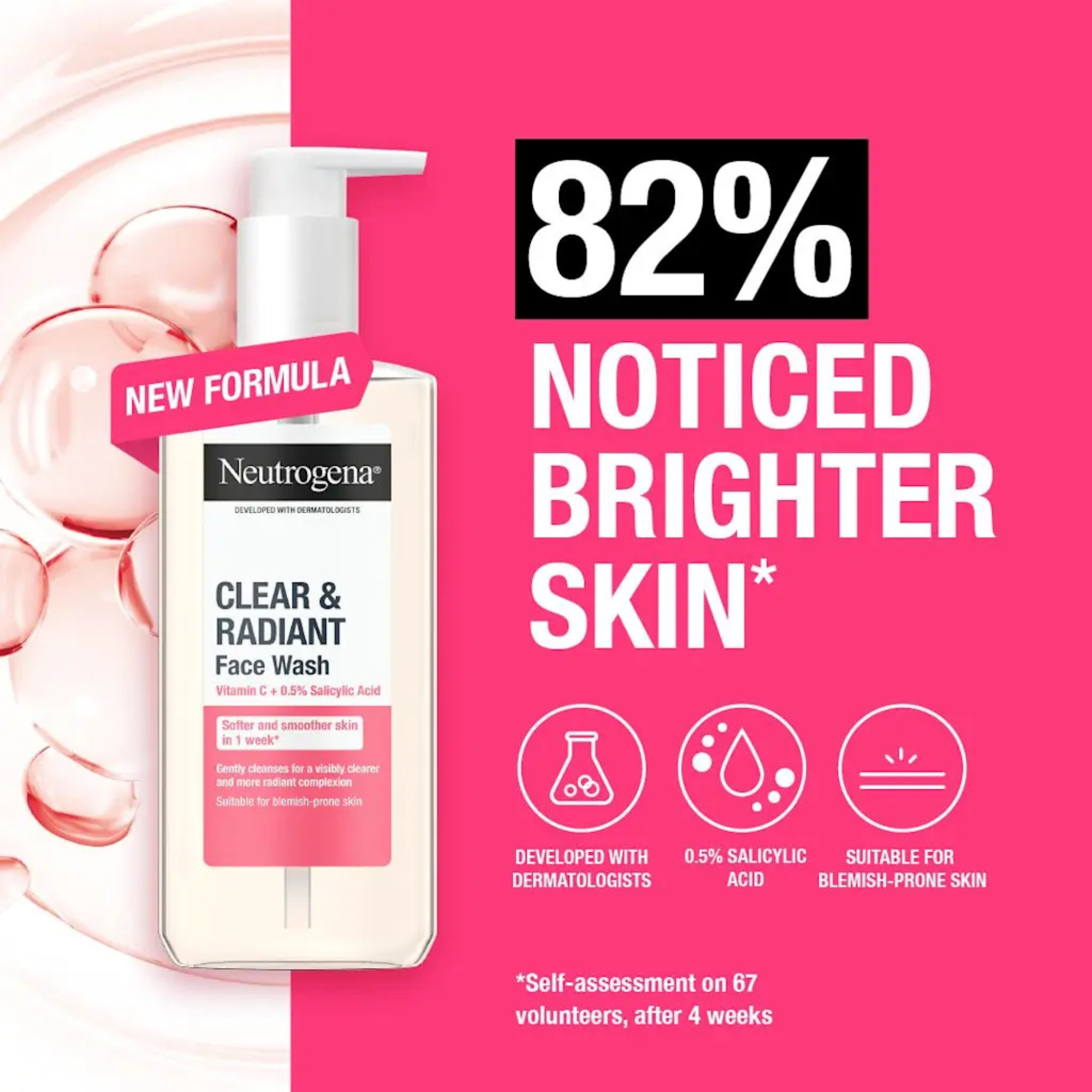Neutrogena Fresh & Clear Facial Wash 200ml
